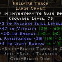 Paladin torch near Perf