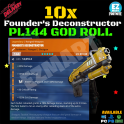 10x Founder's Deconstructor (Physical) PL144 God Rolled Max Perks - [PC|PS4/PS5|Xbox One/Series X|S]