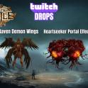 Raven Demon Wings + Heartseeker Portal Effect | Path of Exile Twitch Drops