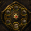 Horazon's Chains Set + 6 Charm Slots Seal + Rustbitten Dirk Unique Charm Lunatic Warlock