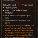 2GA Ring GA Willpower/GA Critical Strike Damage Multiplier/11% resource gene 10% phys dmg multiplier