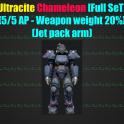 Ultracite Chameleon [Full SeT] [5/5 AP - Weapon weight 20%](Jet pack arm)[Power Armor]
