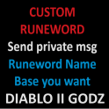 Custom Runeword - Send private message for pricing | Project Diablo 2 S9 Softcore | Real Stock