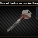 Shared bedroom marked key (Flea Market Trade)