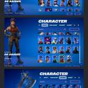 529 SKINS + RENEGADE RAIDER + OG GHOUL + OG SKULL + BLACK KNIGHT + IKONIK + TRAVIS SCOTT + PSYCHO BA