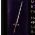 (Circle of Fortune) Exalted Tier 7 Two-Handed Sword - one affix of your choice - 3 random stats