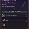 x1 Mythic Unique Item Shattered Vow | Shatered Vow