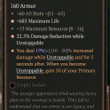 2GA Tibault's Will (19/20) *685 Maximum Life* *22.5% Damage Reduction* 13 max resource 60 all stats