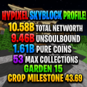 ⚡SKYBLOCK PROFILE ⚡ 9.4 BILLION UNSOULBOUND ⚡10.5 BILLION TOTAL ⚡1.6B PURE COINS