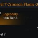 (Tier3)Level 7 Crimson Flame Gem(CoolDown Gem CD Gem) (Random Class and Random Skill) All US server