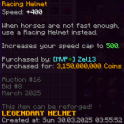 RACING HELMET! WORTH AROUND 3b+