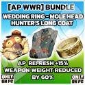 [ AP WWR BUNDLE ] Wedding Ring / Hunter's Long Coat / Tattered Mole Head (AP Refresh /WWR BY 60% )