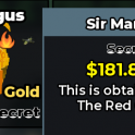 sir mangus 181.8M/s gold