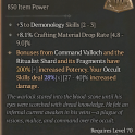 S15-SC | Unique Charm THE HAMAT STONE For Warlock + 3 Demonology