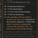 4GA Ring of Red Furor - 74/80 Aspect - Instant Delivery