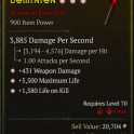 3GA Staff GA Weapon Damage GA Maximum Life GA Life on Kill and one empty stat