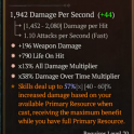 4GA Sword GA(Damage Over Time Multiplier + All Damage Multiplier + Weapon Damage + Life on Hit)