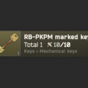 RB-PKPM marked key (Flea Market Trade)