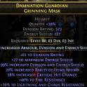 573 EVASION+227 ENERGY SHIELD HELM 28% CRIT CHANCE 20% RARITY 40% FIRE RES 16% LIGHTNING+CHAOS RESIS