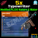 x5 Modded Typewriter Nature & Water PL130 - [PC/PS4|5/XboxS|X] - Fast Delivery