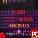  X100 T-17 Maps (non-corr/non-mirr) + Bonus!⭐ POE 1 ⭐ Keepers of the Flame Softcore⭐