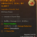 S15-SC | Seal 6 Slot +16% Damage + Reduction Dmg Demonform (Abaddon Flesh)