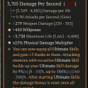 2GA Scepter of the Three (184/200) GA Willpower/GA Physical Damage Multiplier/279 weapon dmg 3738 ma
