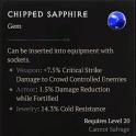 Chipped Sapphire - Diablo 4 Gems
