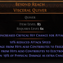 RISE OF THE ABYSSAL Beyond Reach UNIQUE QUIVER LVL 64 REQ RANGER QUIVER HUNTRESS QUIVER