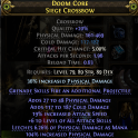 915 DPS SIEGE CROSSBOW +6 ALL ATTACK SKILLS MANA LEECH COLD DMG MERCENARY Mortar Cannon Tactician