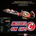 Bloodied Chainsaw + 40k Caps
