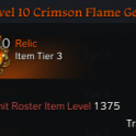 ⭐ EU Central⭐(Tier3)Level 10 Crimson Flame Gem(CoolDown Gem) _ Class and Skill Radom
