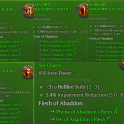 S15-SC | Full set 5 charm ABADDON'S FLESH for Warlock | +15 Hellfire Skill + Random Stats