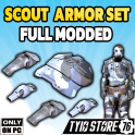 Unyielding Food Drink Chem Weight Reduction Scout Armor Set ( +10 INT )  Scout Armor Set