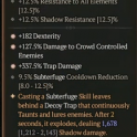 3GA Writhing Band of Trickery *182 Dexterity* *337.5% Trap Damage* *127.5% Damage to Crowd Controlle