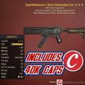 Quad Explosive 10mm Submachine Gun ( QE500 - QE 500 ) + 40,000 CAPS