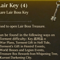 100x Lair Key Rare Lair Boss Key