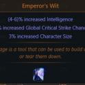 Emperor's Wit, Cobalt Jewel - PC (Ancestor SC) Instant Delivery