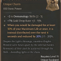 S15-SC | Unique Charm ENDURANT FAITH +2 Demonology Skill