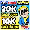 20K EACH JUNK - 10K EACH FLUX