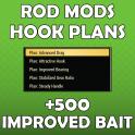 [XBOX] Fishing Rod Mods and Hooks Plans 5in1 bundle + 500 Improved bait