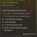 4GA Two-Handed Mace GA Weapon Damage/GA Strength/GA Maximum Life/GA Critical Strike Multiplier