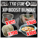 XP BUNDLE ( 100 Canned Meat Stew - 100 Cranberry Relish - 100 Brain Bombs - 100 Berry Mentats )