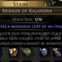 [PC] Mirror of Kalan
dra - Private seller
 - Affliction Softco
re POE