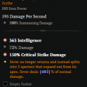 SEASON 10 2 GA TWO HAND SCYTHE GA INTELLIGENCE + GA CRITICAL STRIKE DAMAGE 2GA MINION NECROMANCER