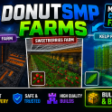 DonutSMP/ Massive Custom Farms (Ex, Basalt/SweetBerries/Kelp ) / Bases. Fast Delivery.