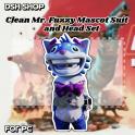 [pc]Clean Mr. Fuzzy Mascot Suit and Head Set