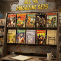 FO76 PS - ONE OF EACH MAGAZINE IN THE GAME - 96 TOTAL - RARE DISPLAY - CHEAPEST ON ODEALO