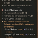 GREATER AFFIX RING OF THE SACRILEGIOUS SOUL UNIQUE NECROMANCER RING LVL 80 REQUIRED