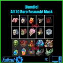 [Bundle] All 20 Rare Fasnacht Mask [Demon/Loon/Fiend/Pig/Unicorn/Robot/Devil/Glowing and etc]